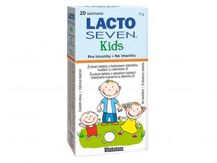 Vitabalans LACTOSEVEN Kids 20 žuvacích tabliet