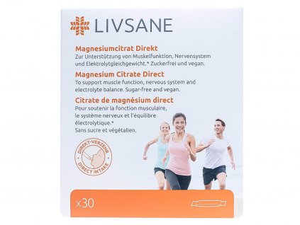 LIVSANE Magnesium Citrát Direct 30 vreciek