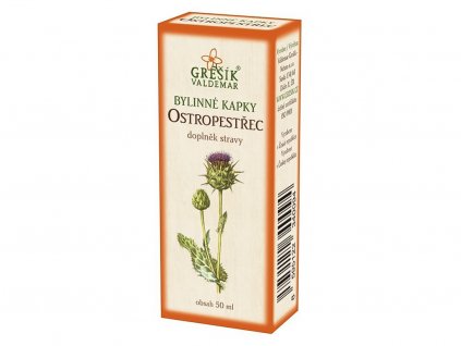 Grešík bylinné kvapky Ostropestrec 50 ml