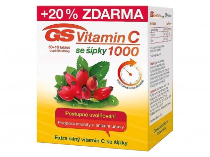 Lekáreň Adonai GS Vitamín C 500 so šípkami | 60 tbl