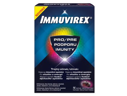 IMMUVIREX pastilky čierna baza 16 ks