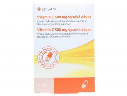 LIVSANE Vitamín C 500 mg vysoká dávka 30 ks finale