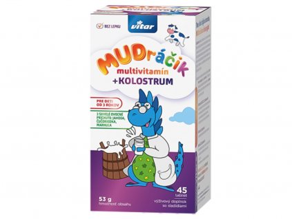 VITAR MUDráčik multivitamín + kolostrum 45 tbl