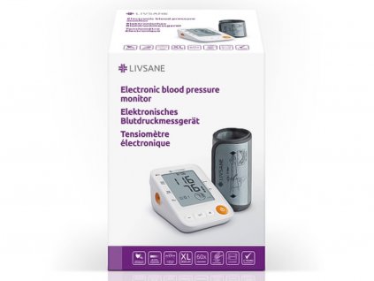 LIVSANE Elektronický monitor krvného tlaku 1 ks