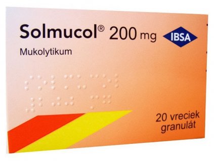 Solmucol 200 mg 20 vreciek