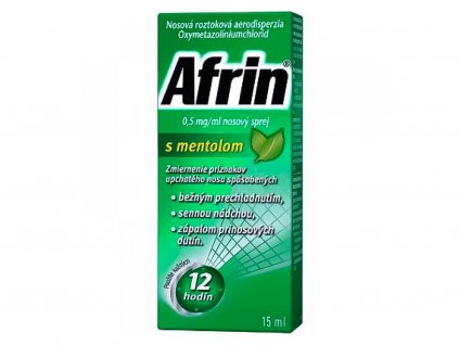 Lekáreň ADONAI Afrin 0,5 mg ml nosový sprej s mentolom 15 ml