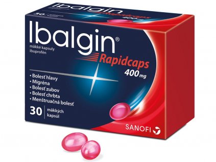 Lekáreň Adonai Ibalgin Rapidcaps 400 mg | 30 cps