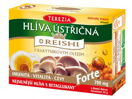 TEREZIA HLIVA USTRICOVITÁ + REISHI 60 cps