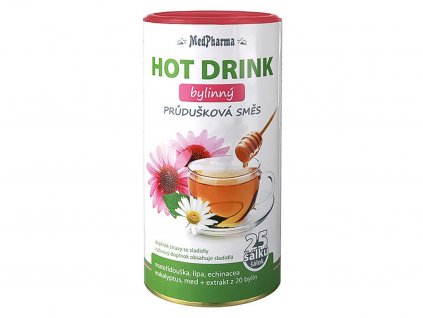 MedPharma HOT DRINK bylinný priedušková zmes