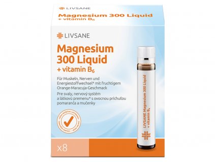 LIVSANE Magnesium 300 Liquid 8 ampuliek