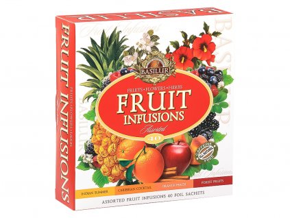 BASILUR Fruit Infusions kolekcia čajov 60 ks