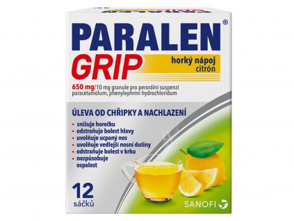 Lekáreň ADONAI Paralen Grip horúci nápoj citrón