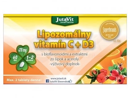 JutaVit Liposom C400 mg + D3 60 tbl