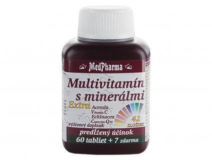 MedPharma Multivitamín s minerálmi 42 zložiek + extra C, Q10 67 tbl