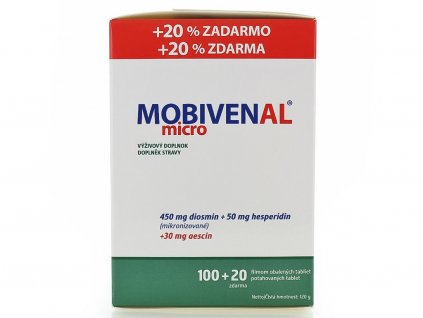 Lekáreň ADONAI Mobivenal micro 100 + 20 tbl zadarmo