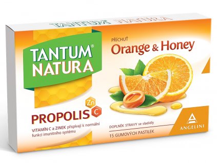 lekaren adonai tantum natura orange honey pastilky