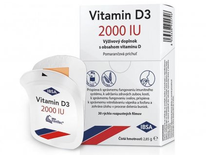 Lekáreň Adonai IBSA Vitamin D3 2000 IU pomaranč | 30 ks