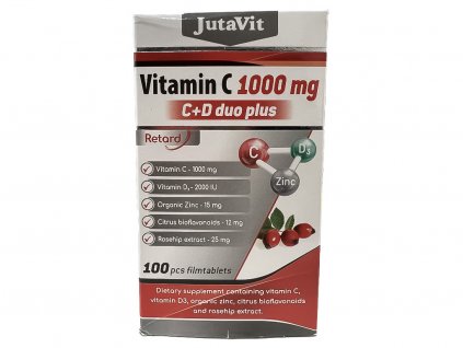 Lekaren adonai JutaVit Vitamín C 1000 mg D3 2000 IU duo plus 100 ks