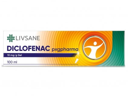 Lekáreň Adonai LIVSANE Diclofenac pxgpharma 10mg/g gél | 100 g