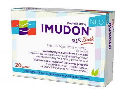Lekáreň Adonai IMUDON NEO plus Zinok | 20 ks