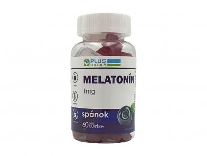 Lekáreň Adonai PLUS LEKÁREŇ Melatonín 1 mg želé cukríky, čučoriedková príchuť | 60 ks