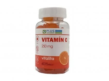 Lekáreň Adonai PLUS LEKÁREŇ Vitamín C 250 mg želé cukríky, pomarančová príchuť | 60 ks