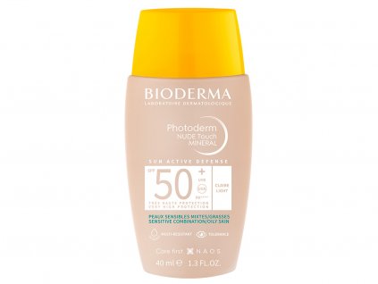 lekaren adonai bioderma Photoderm NUDE Touch MINERAL svetly SPF 50+ 40 ml