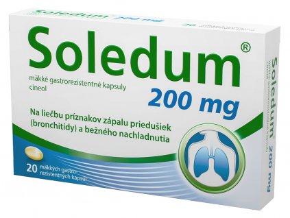 Soledum 200 mg mäkké gastrorezistentné kapsuly 20 ks