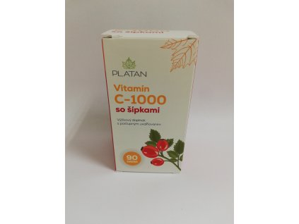 PLATAN Vitamín C-1000 mg so šípkami | 90 tabliet