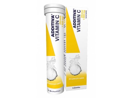 ADDITIVA VITAMÍN C 1000 mg Zitrone 20 šumivých tabliet