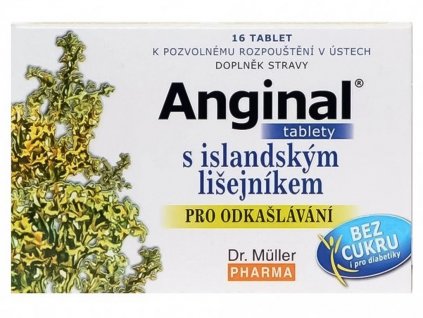 Lekáreň Adonai Dr. Müller ANGINAL s islandským lišajníkom bez cukru | 16 ks