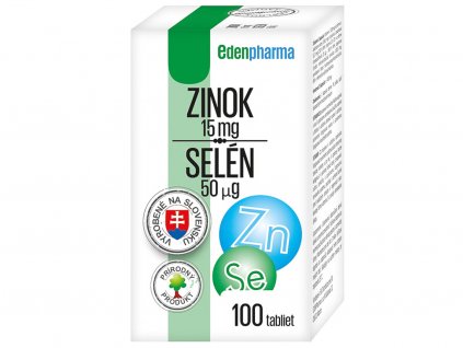 EDENPharma ZINOK 15 mg + SELÉN 50 µg 100 tbl