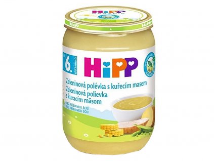 HiPP Polievka BIO Zeleninová s teľacím mäsom 190 g
