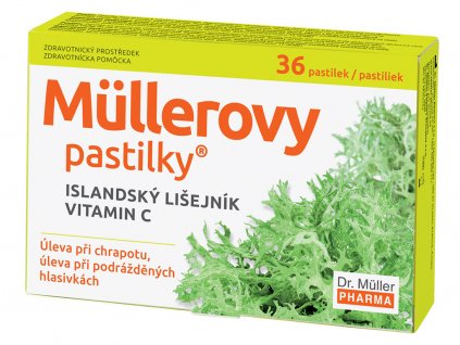 Müllerove pastilky s island. lišajníkom a vit. C 36 ks