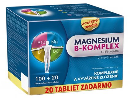 Magnesium B komplex Glenmark 120 kps