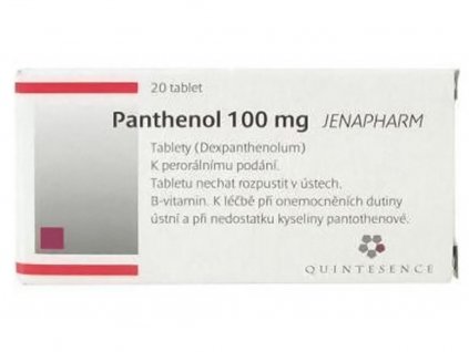 Lekáreň Adonai Panthenol JENAPHARM 100 mg | 20 tbl