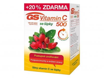 Lekáreň Adonai GS Vitamín C 500 so šípkami | 120 tbl