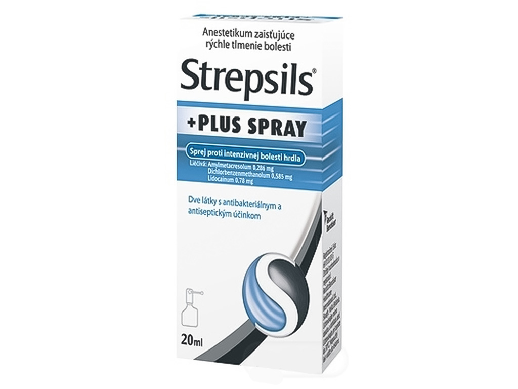 Strepsils PLUS SPRAY | 20 ml | Lekáreň ADONAI – online lekáreň