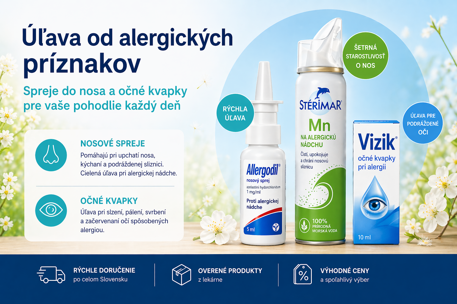 Alergia na jar: príznaky, liečba a čo pomáha pri sennej nádche