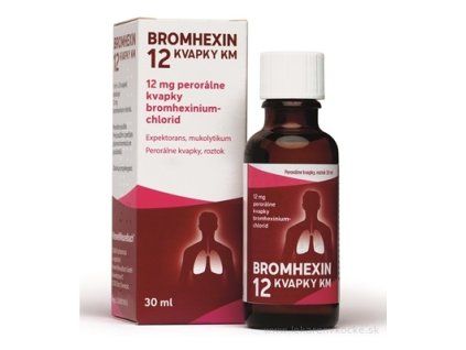 BROMHEXIN 12 KVAPKY KM 30 ml
