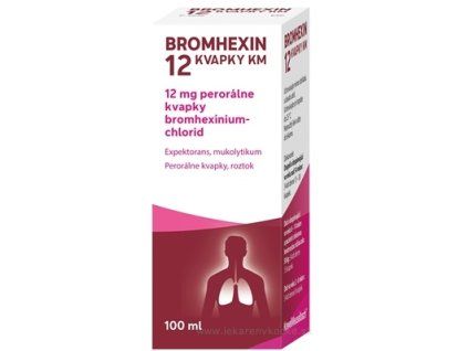 BROMHEXIN 12 KVAPKY KM 100 ml