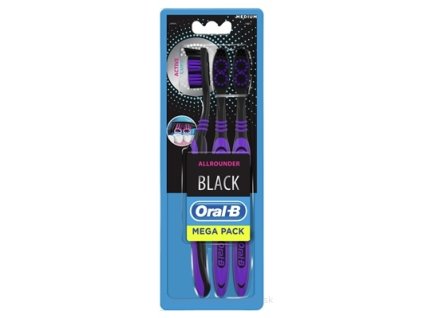 Oral-B BLACK ALLROUNDER Medium 3 ks