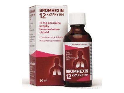 BROMHEXIN 12 KVAPKY KM 50 ml
