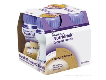 Nutridrink Compact Protein 4x125 ml s príchuťou mocca