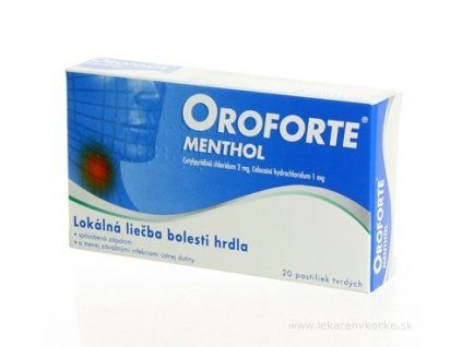 OROFORTE menthol 20 ks