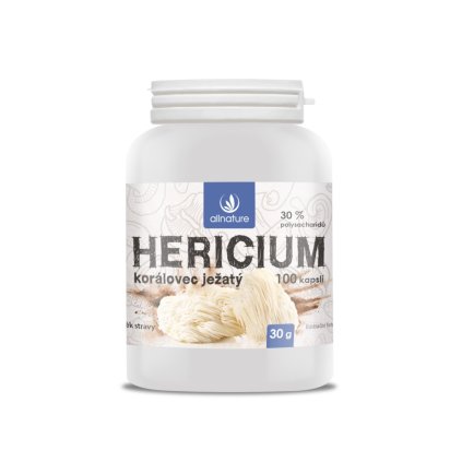 allnature hericium koralovec jezaty kapsle 100 cps