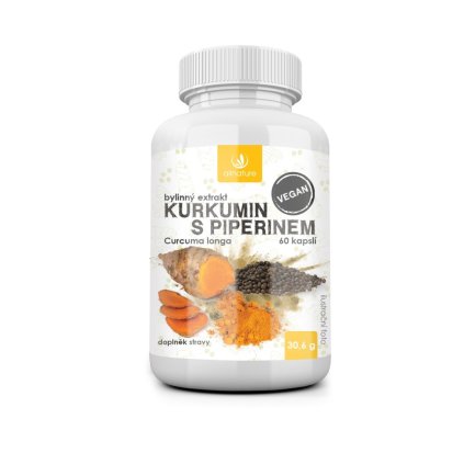 allnature kurkumin s piperinem bylinny extrakt 60 cps