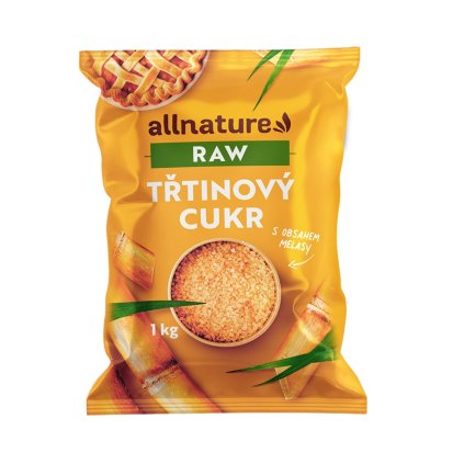 allnature cukr trtinovy nerafinovany raw 1000 g