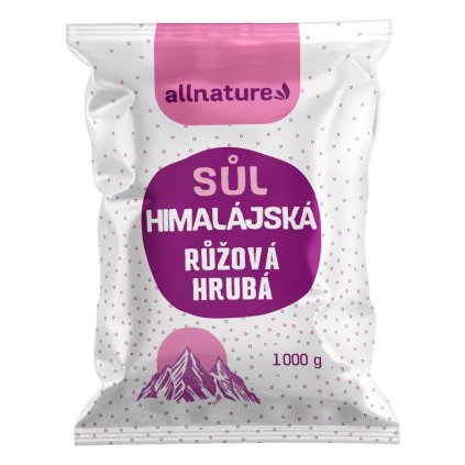 allnature himalajska sul ruzova hruba 1000 g