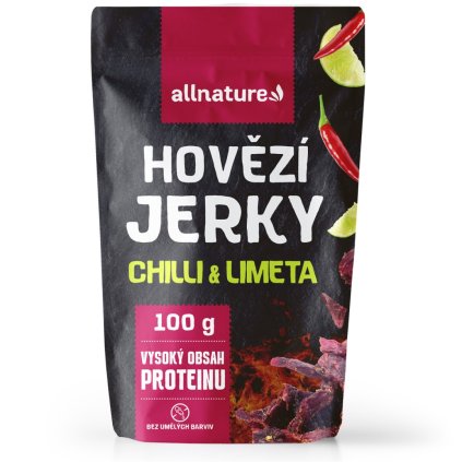allnature beef chilli lime jerky 100 g